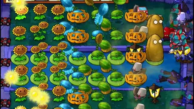 Plants vs Zombies Supervivencia 09 Niebla Dificil