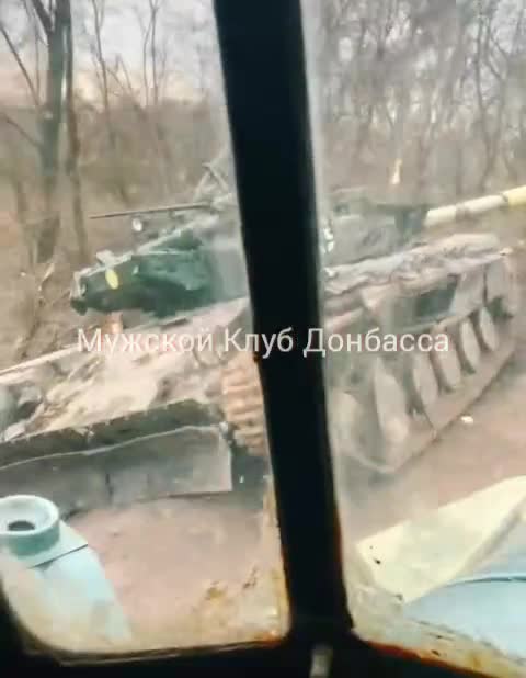 Ukraine War - Destroyed Ukrainian tank T-64BV in the Chernihiv region.