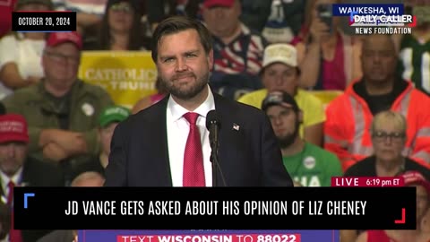 JD Vance Gets Asked About His Opinion Of Liz Cheney