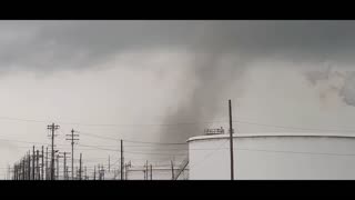 TORNADO - PORT ARTHUR TEXAS - JULY 22, 2022 - VALERO