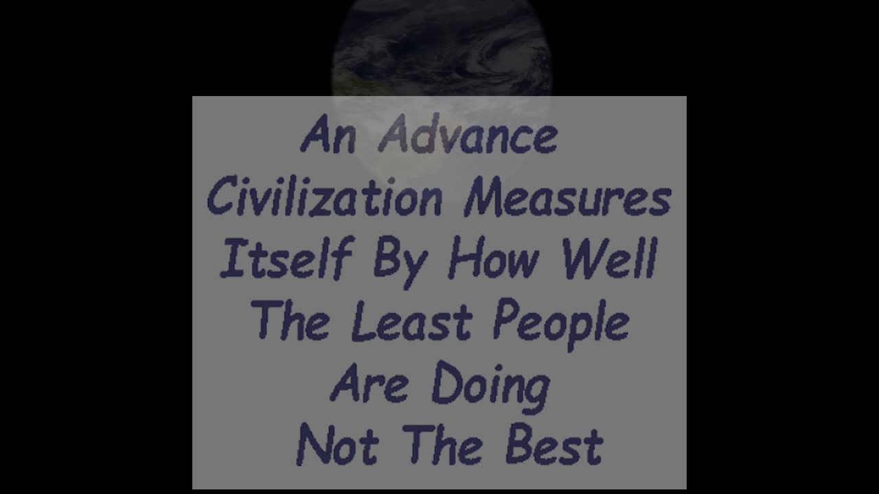advance civilization Measures Itself