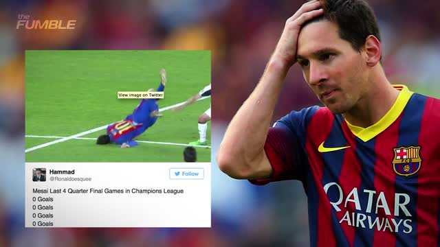 Lionel Messi ROASTED on Twitter After Faceplant and Shutout Loss to Juventus