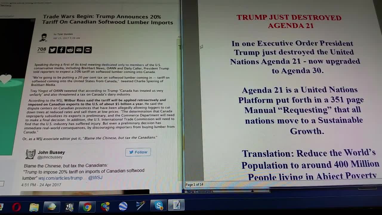 PART 2 : AGENDA 21 VS UN AGENDA 2030