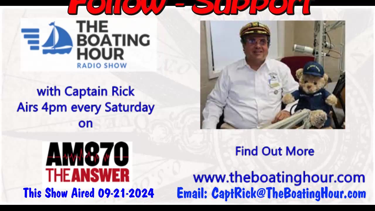 The Boating Hour with Captain Rick 09-21-2024