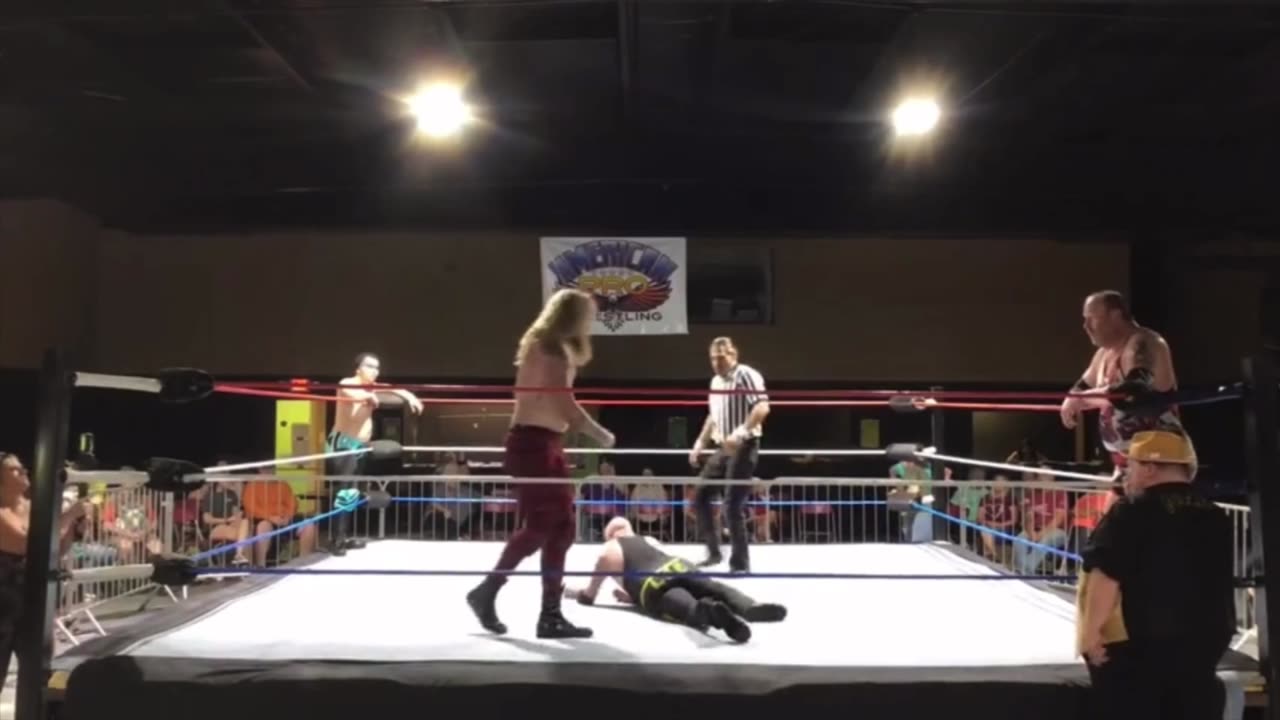 American Pro Wrestling:Lance Erickson & Jeff Paul vs Scott Lee & Yela Man