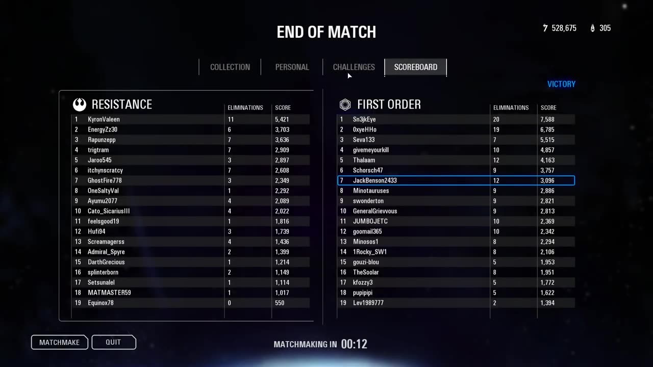 SWBF2: Galactic Assault Starkiller Base (First Order/Defending) Gameplay