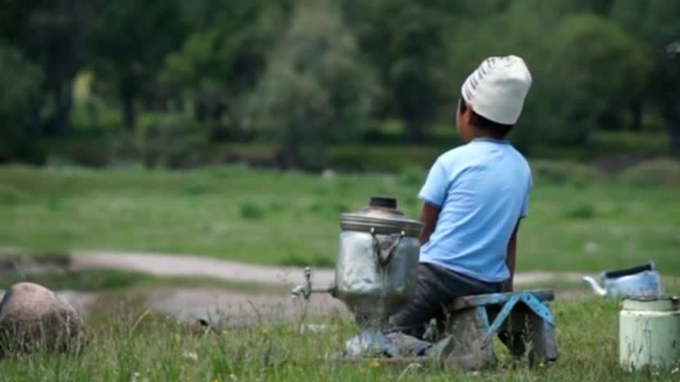 Kyrgyz shepherds cheer for World Cup from afar