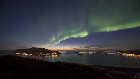 northern lights from westen norway