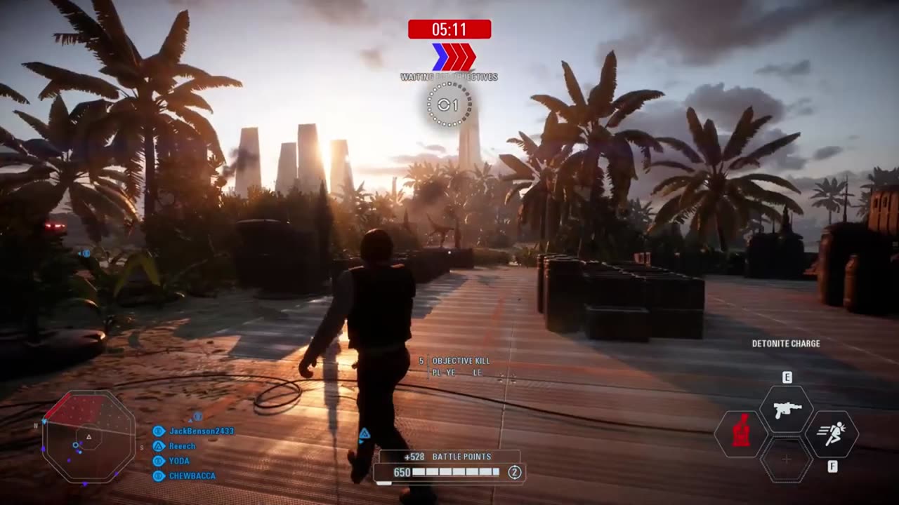 SWBF2: Instant Action Mission (Attack) Rebel Alliance Scarif Gameplay