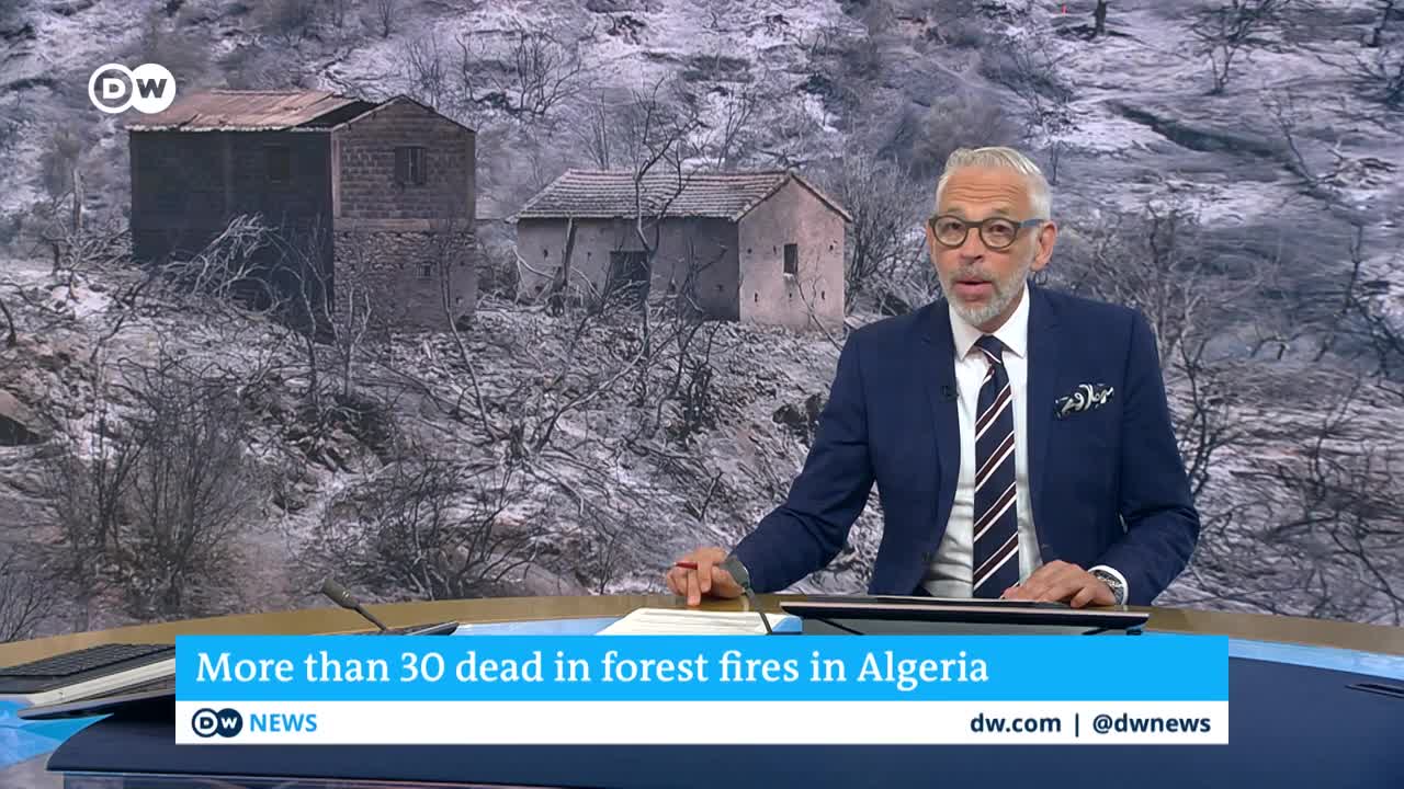 Algeria wildfires kill at least 38, hundreds more left with burns or respiratory problems