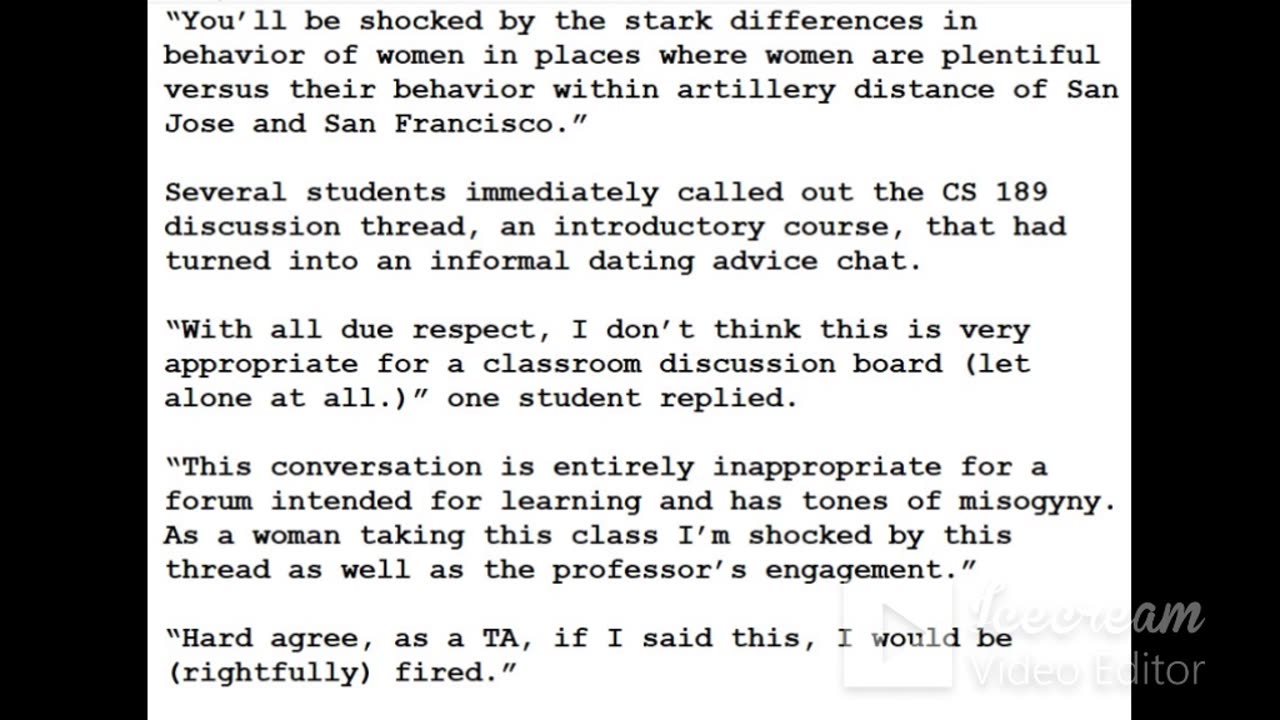 24-0323 - UC Prof Attacked by Matriarchal Hypocrites for Advising Men to Leave Bay Area for Love