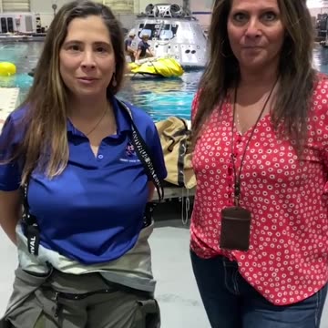 Making a Splash with Artemis II Recovery Training