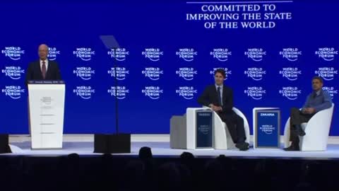 Klaus Schwab to Justin Trudeau at 2016 WEF Meeting