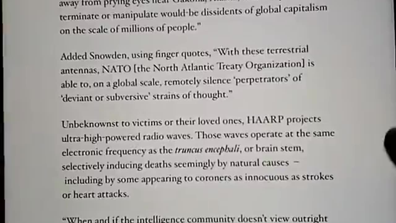 ⬛️👁 Snowden Revealed HAARP's Global Assassination Agenda In 2013⚡️🌪