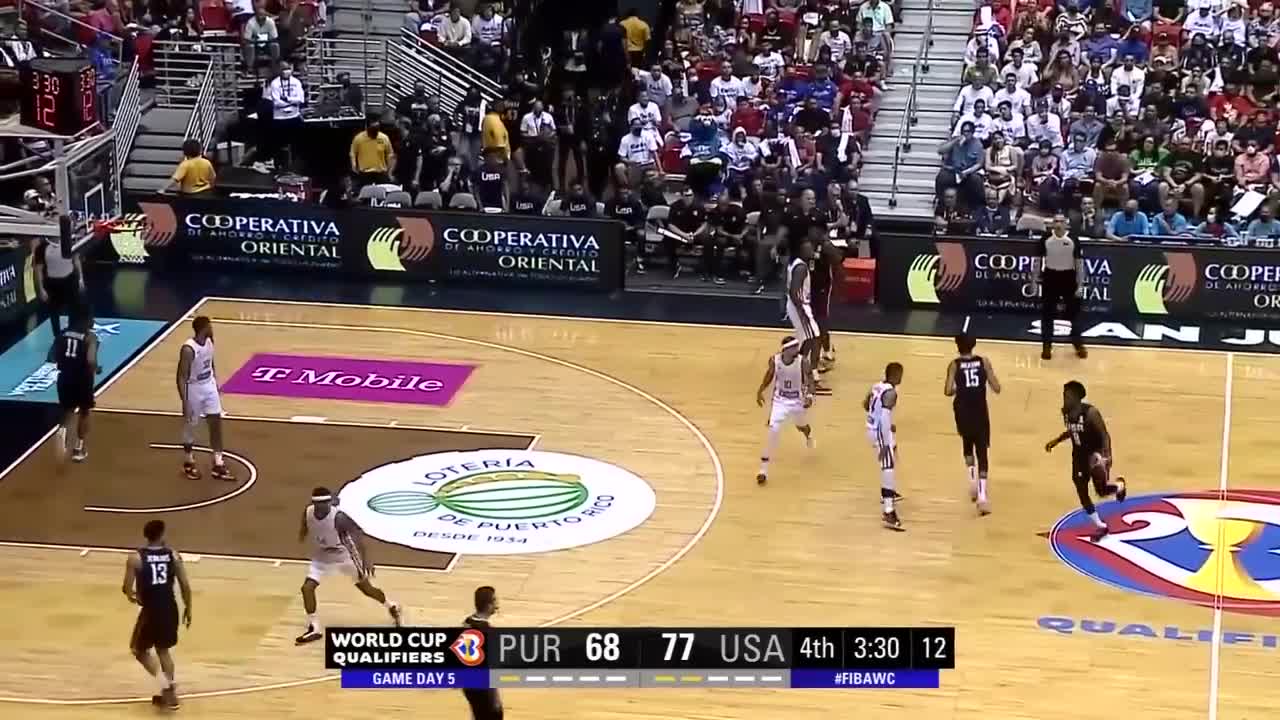 🇵🇷 PUR - 🇺🇸 USA Basketball Highlights - #FIBAWC 2023 Qualifiers