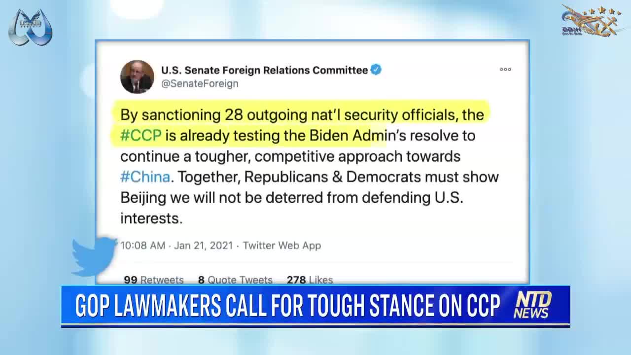 GOP Lawmakers call for tough Stance on CCP