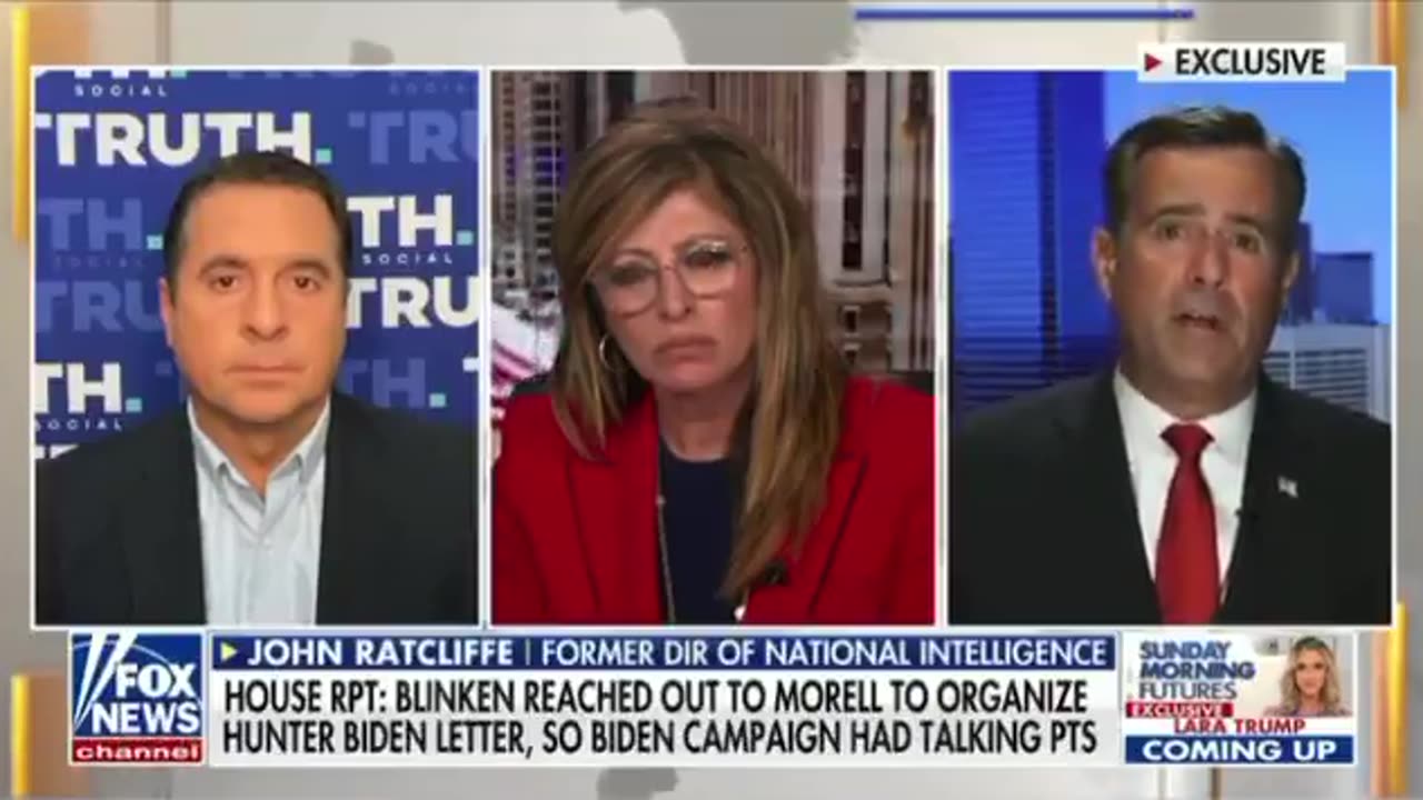 Maria Bartiromo about the 51 spies who lie