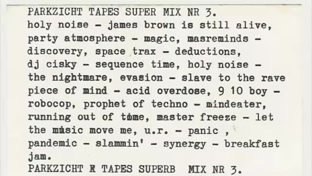 Parkzicht Rotterdam Party Tape 3 [A-side]