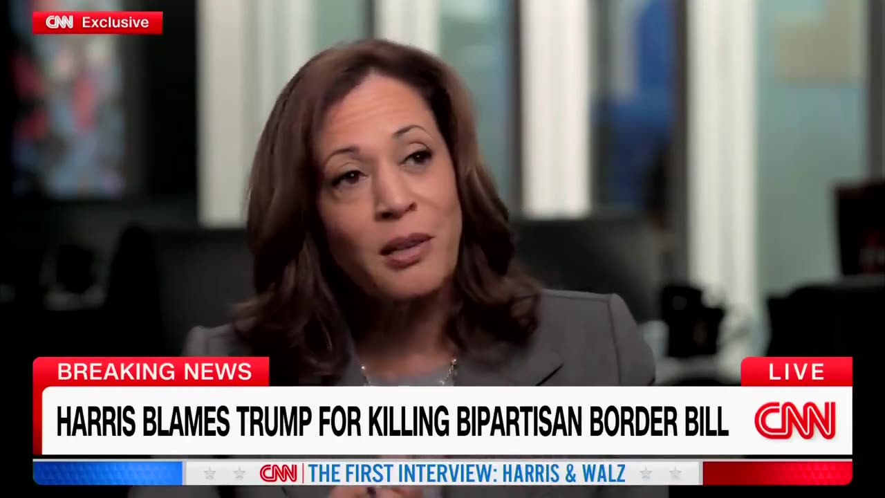 Border Czar Kamala Harris amazingly blames her failure on the border on Trump