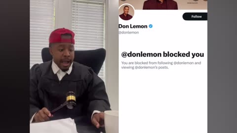 Don Lemon has blocked the honorable Terrence K Williams on X - Court is now in session