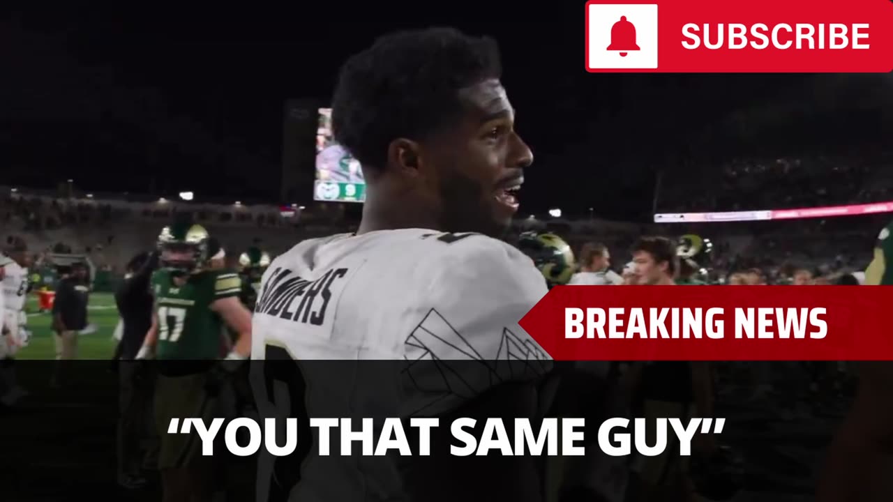 Shedeur Sanders Refuses To Shake Hands With Colorado State QB, Calls Him Out For Smack Talk