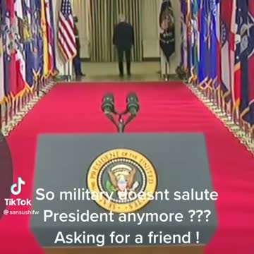 JOE: Fake Presidents Do Not Get Saluted