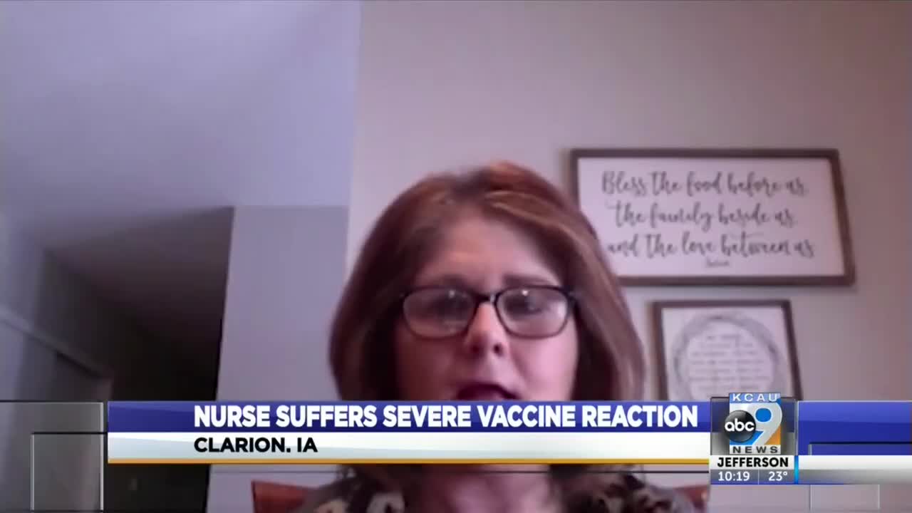 NURSE SUFFERS SEVERE MODERNA VACCINE REACTION,