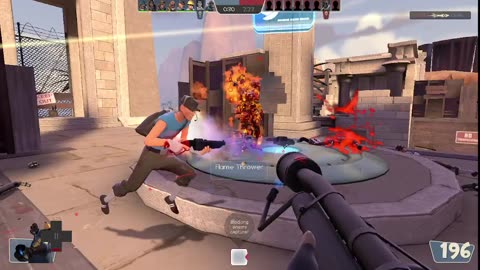 Team Fortress 2 - King of the Hill, Lakeside, Pyro, Practice mode, Easy