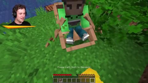 The FLOOR Is LAVA In Minecraft! (challenge)