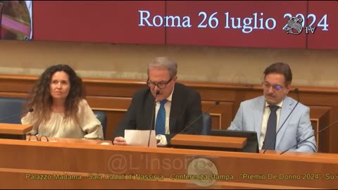 Su iniziativa di Claudio Borghi Aquilini conferenza Senato Premio De Donno 2024 Apre Alberto Bagnai