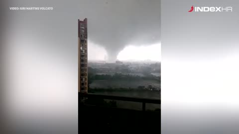 Nevjerojatna snimka tornada u Hong Kongu