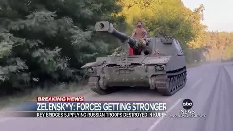 Ukrainian forces strengthen their position inside Russia