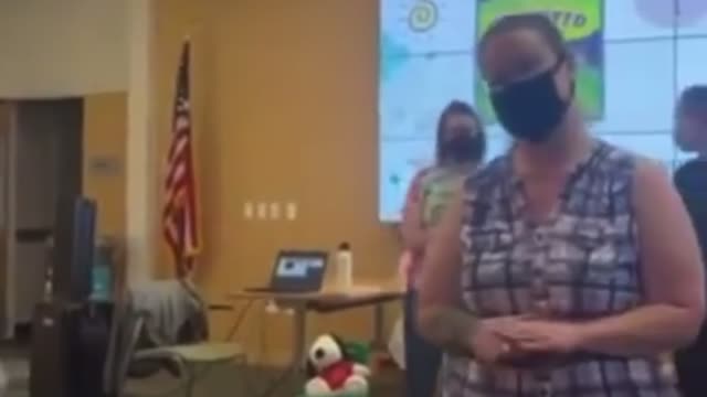 Parents stand up to drag queen pervert