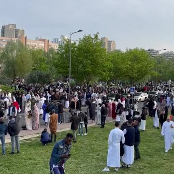 Creteil, France: 'Allah Akbar' Screams Marks the end of Ramadan in France