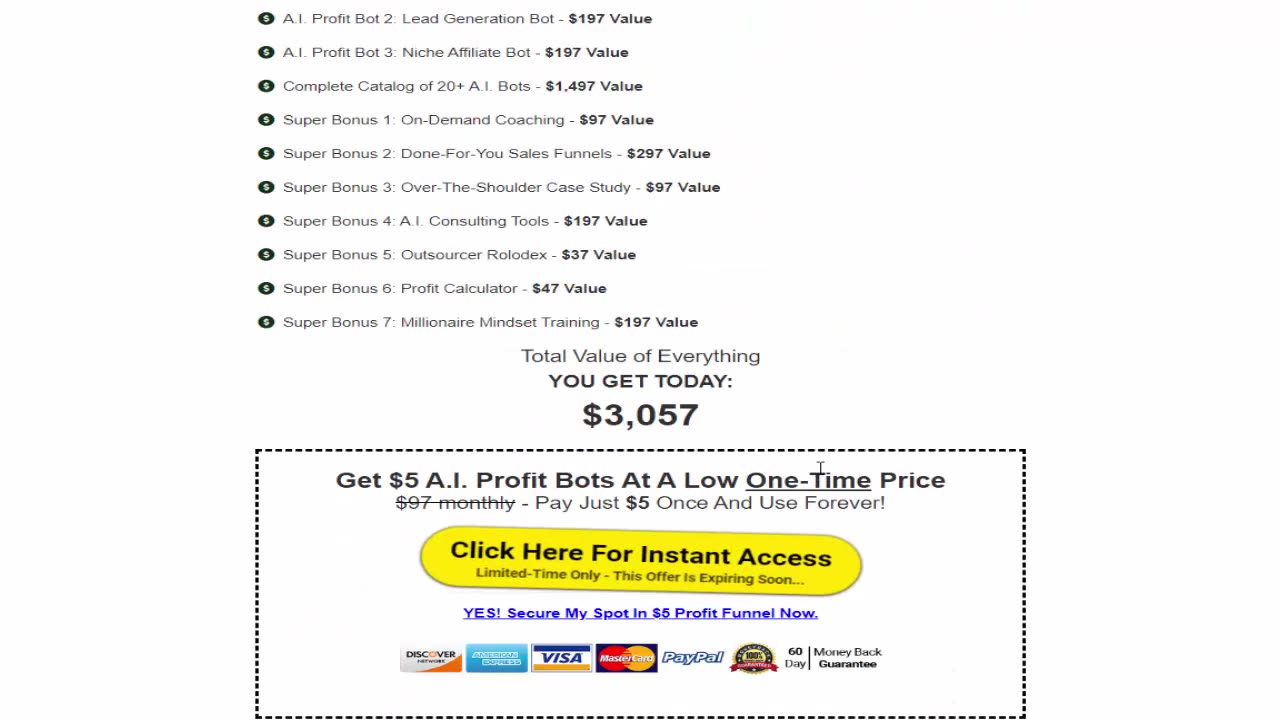 $5 AI Profit Bots Review: Profit Bots to Generate Passive Income