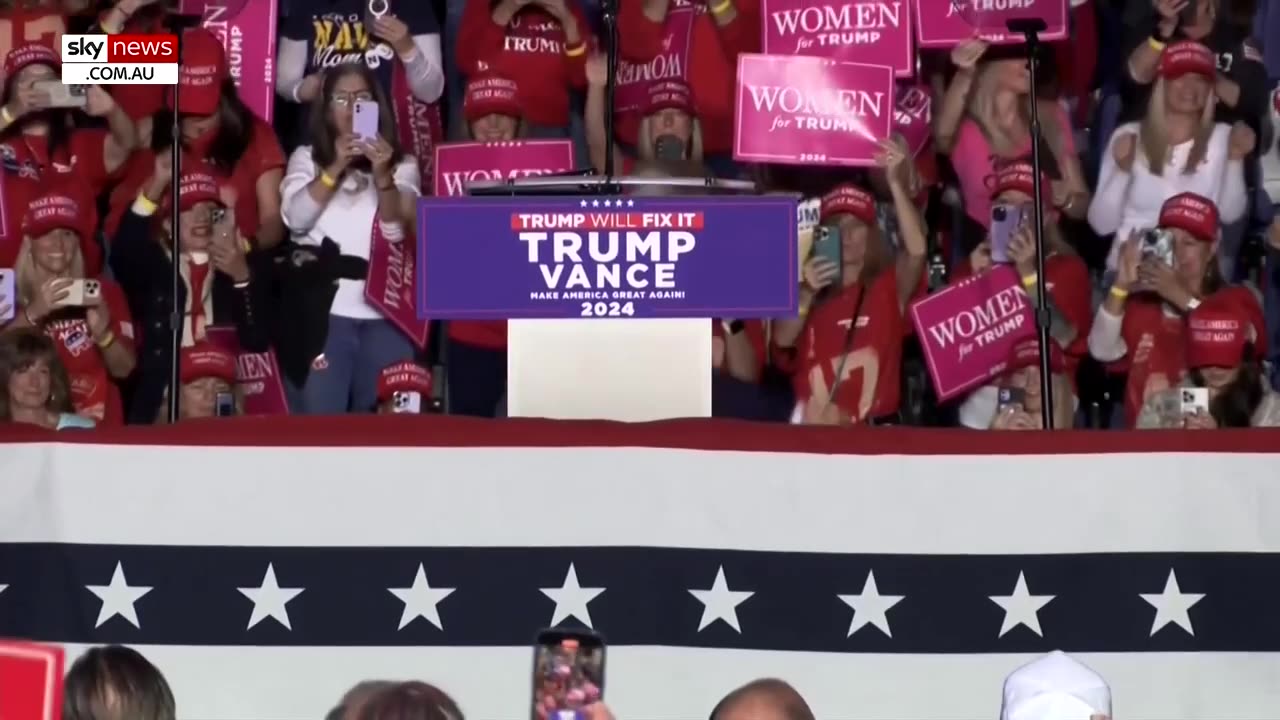 Donald Trump sends the crowd wild at latest rally with signature dance moves