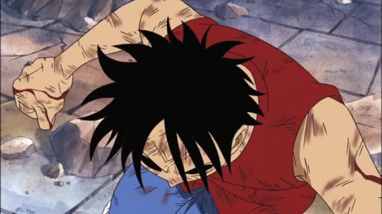 One Piece 4kids vs Funimation Luffy attacks Crocodile