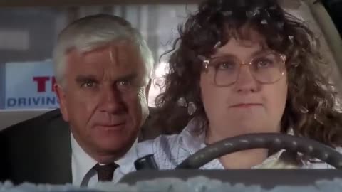 The Naked Gun- student driver car chase - (Leslie Nielsen)