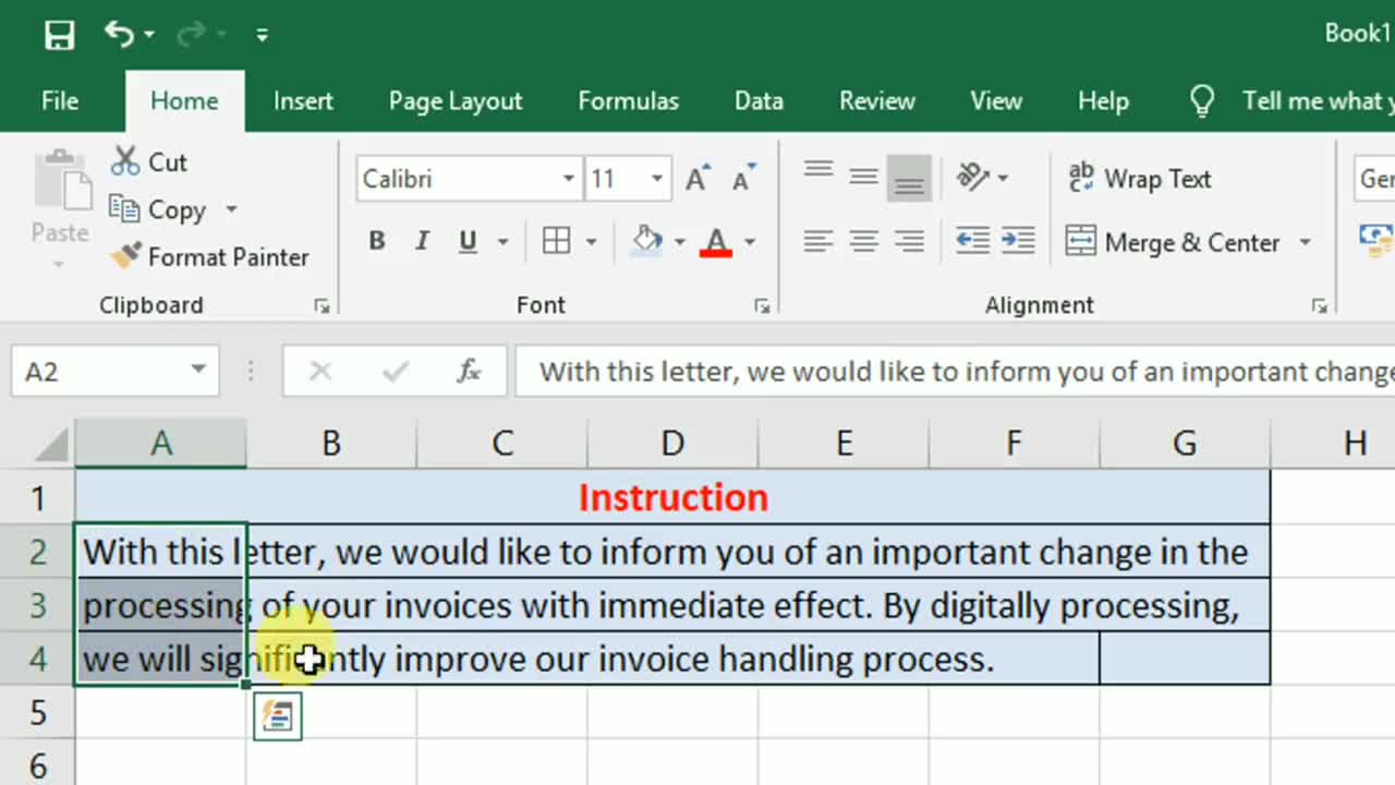 Excel का ये छोटा सा फंक्शन आपके हमेशा काम आएगा - Fill Justify - Excel Magic Tricks Part 19_3