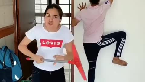 Aaj to bach gya ~ funny video ~ @dushyant kukreja @priyal kukreja #shorts #shortvideo #youtubeshort