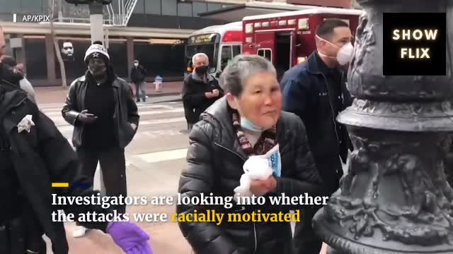 Asian Granny Get a Punch On Face By A Man In United States.