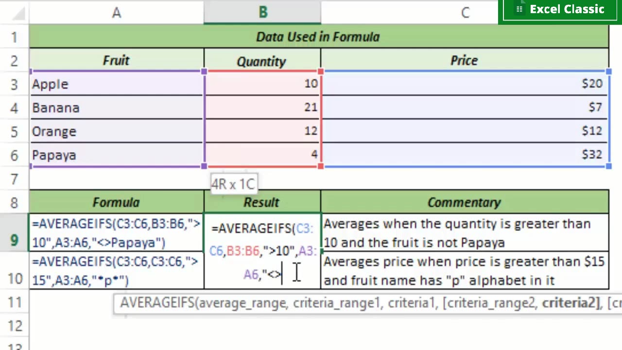 Excel Lesson 13