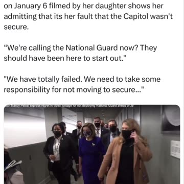 Never before seen Jan 6th footage w/Nancy Piglosi #HoaxPerpetrators