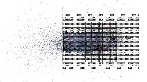 Computer simulation - WTC Towers aircraft impact - Global analyses - WTC1 - GA3 Trans 1