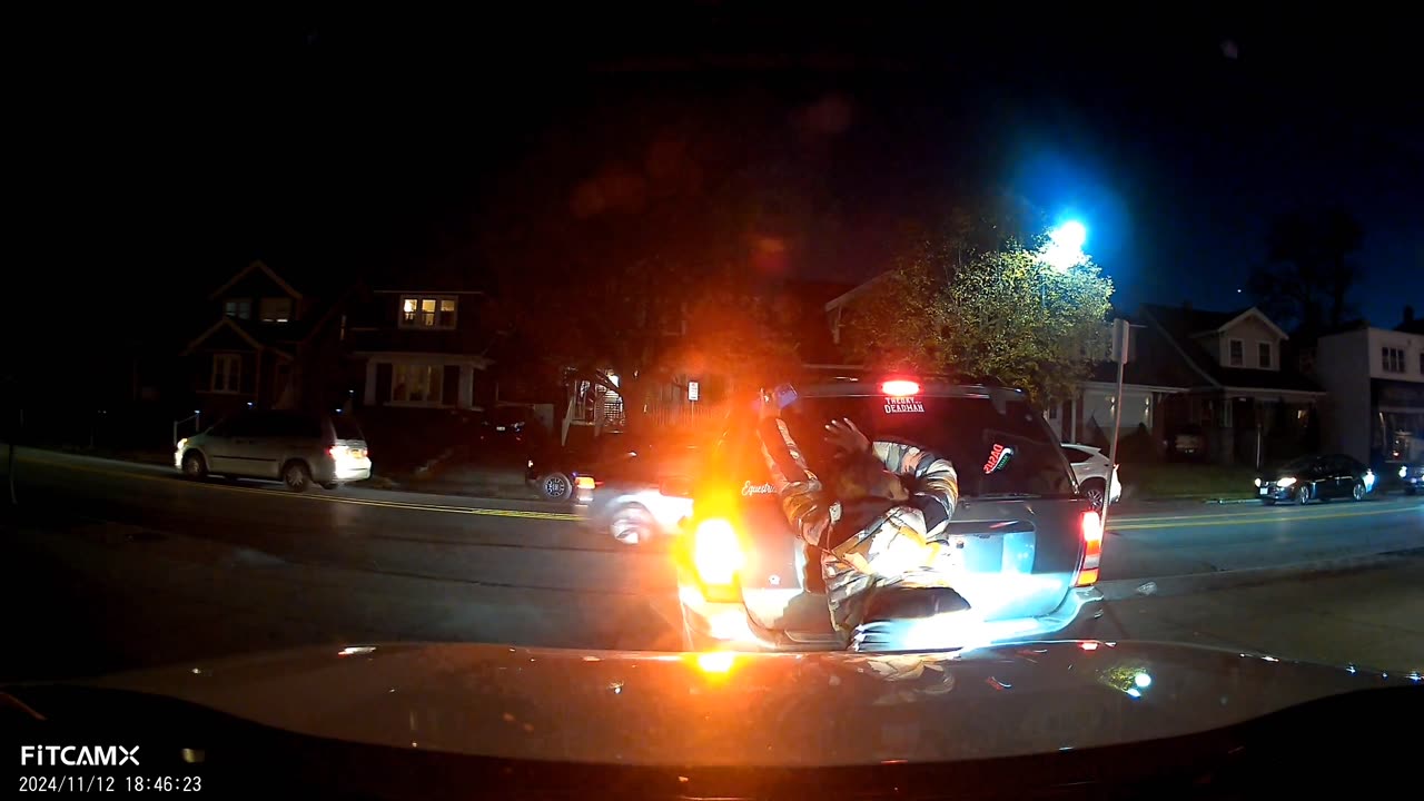 Stranger Stops To Twerk On Car