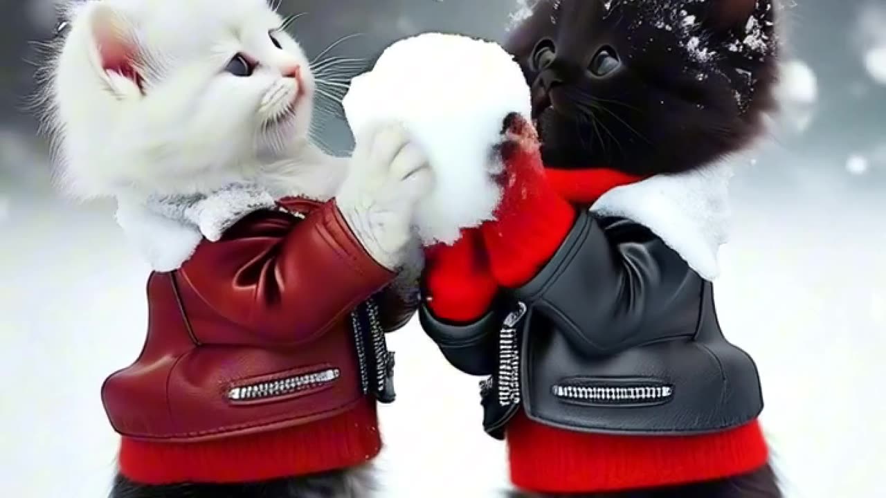 🏰❄️ The Muscular Kitten's Snowy Revenge 💪🐾