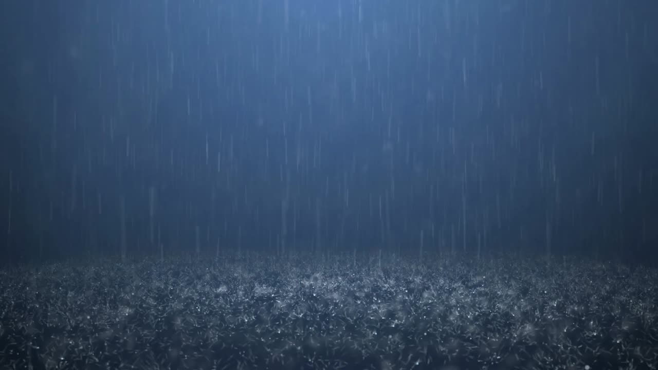 Ambient Rain With Music & Raindrops