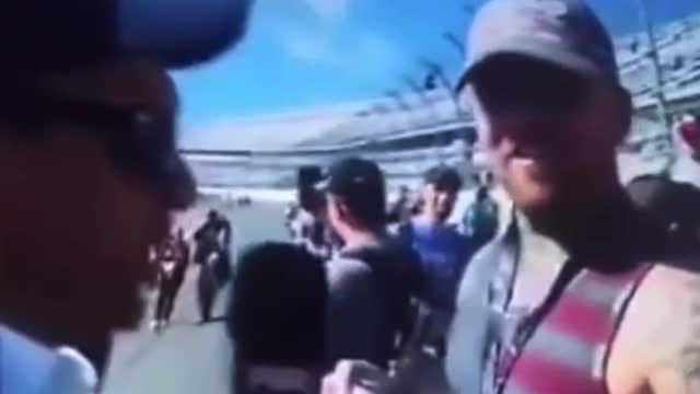 Reporter RUNS AWAY after Fan says "I'm gonna sign FUCK JOE BIDEN" 😂😂