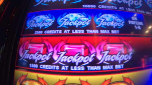 Blazin Gems Slot Machine Hand Pay Jackpot!