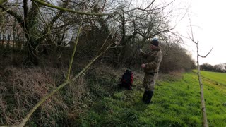 Setting up the Tripod for the GoPro. Lovely sunny day